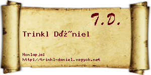 Trinkl Dániel névjegykártya